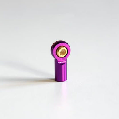 [20Pcs] M3 RC Ball Joint Rod End Links, CNC Aluminum Alloy M3 Rod Ends with Gold-Plated Copper Ball, Precision Linkage Ends for 1/10 RC Crawler Axial SCX10, Traxxas, Tamiya, Redcat -Purple - color: Purple