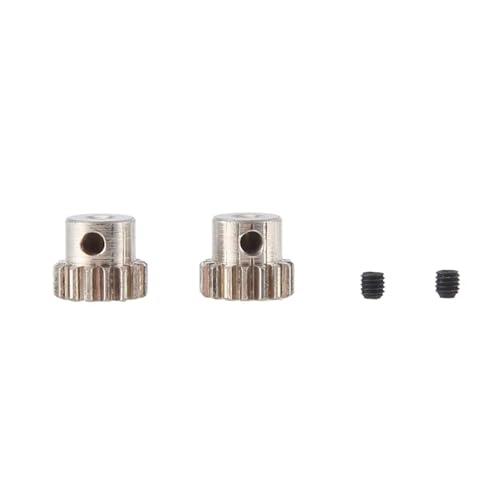RC Car Assortment for Hsp for RGT for Redcat 370/380/390 1/12 1/16 rc Car 2PCS 2.3Mm Shaft Metal Pinion 16T Motor Gear 48DP M0.6 .8