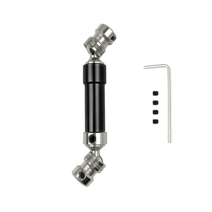 RC Car Transmission Shaft For WLtoys 12428 12423 1/12 Metal Rear Drive Shaft CVD 80mm Dog Bone Transmission Shaft RC Car Short Course For Desert Buggy RC Car Parts(Black) - color: Black