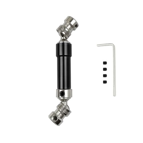 RC Car Drive Shafts for WLtoys 12428 12423 1/12 Metal Rear Drive Shaft CVD 80mm Dog Bone Transmission Shaft RC Car Short Course for Desert Buggy RC Car Parts(Black) - color: Black