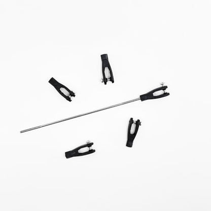 5PCS RC Airplane Servo Linkage Rod Clevis Coupler U-Shaped Nylon Clamp with Screws for RC Plane Helicopter DIY Model Aircraft Pushrod Connecting Part (for 2mm Rod Black) - style: For 2mm Rod Black