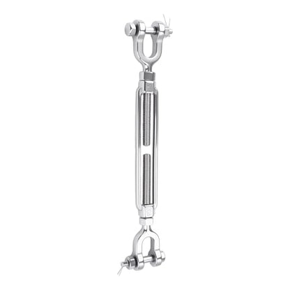5/16 Turnbuckle Heavy Duty 304 Stainless Steel Turnbuckle Tensioner, 2100 lbs Working Load Limit, Jaw and Jaw Turnbuckles for Cables Wire Shade Sail Deck Ground Anchor - size: 5/16"(M8)-1PCS