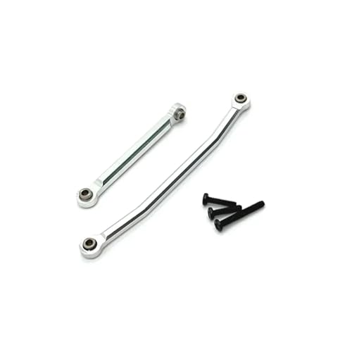 Compatible with FMS for FCX24 1/24 Rc Model Crawler Car Truck for Buggy Upgrade Parts Metal Steering Rods Steering Linkage Tie Link Kit Linkage - color: Silver