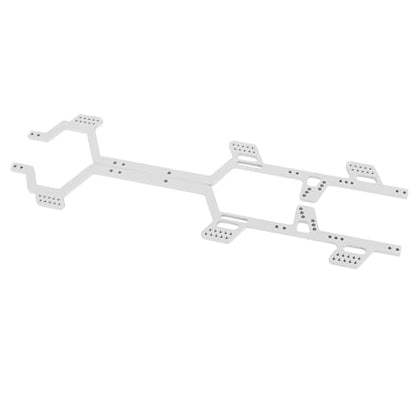 Aluminum Alloy 6x6 Chassis Frame Rail with Brass Complete Middle Axle for TRX4-M 1/18 RC Crawler Upgrade (Silver) - color: Silver