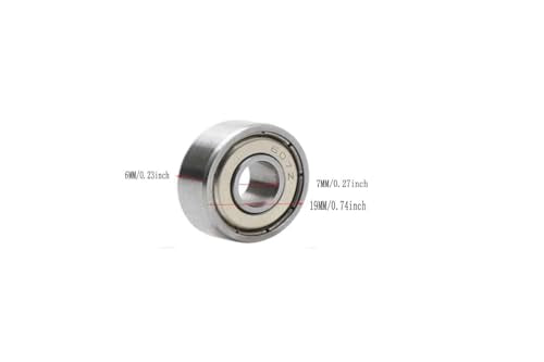 8-Pack 607-ZZ Double Rubber Sealed deep Groove Ball Bearings, 7MMx19MMx6MM, pre-Lubricated, Stable Performance, and Cost-Effective Ball Bearings - size: 607ZZ