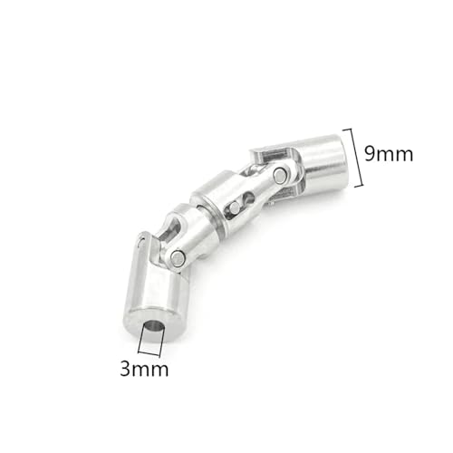 RC Car Transmission Shaft for WPL 1/16 6WD B16 Replacement Transmission Shaft RC Truck Car Universal Joint Shaft Upgrade Parts Metal CVD Drive Shaft Center Shaft(Silver,Size 2) - color: Silver, size: Size 2