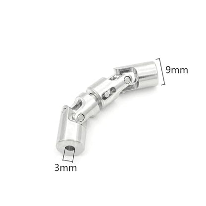 RC Car Transmission Shaft for WPL 1/16 6WD B16 Replacement Transmission Shaft RC Truck Car Universal Joint Shaft Upgrade Parts Metal CVD Drive Shaft Center Shaft(Silver,Size 2) - color: Silver, size: Size 2