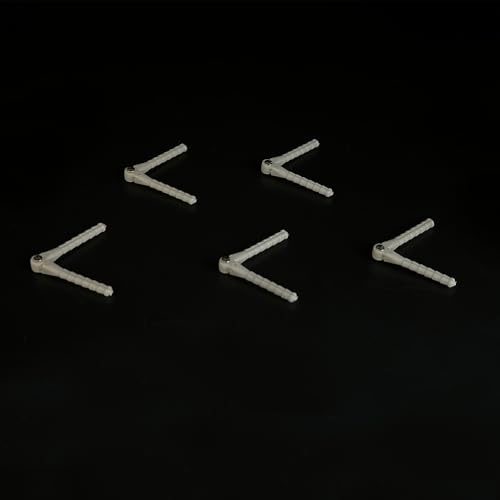 5PCS RC Airplane Plastic Pin Hinge Needle Hinge for RC Plane Aircraft Helicopter DIY Model Plane Fix Wing Parts (2.5x48mm Gray) - style: 2.5x48mm Gray