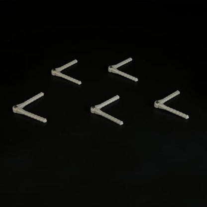 5PCS RC Airplane Plastic Pin Hinge Needle Hinge for RC Plane Aircraft Helicopter DIY Model Plane Fix Wing Parts (2.5x48mm Gray) - style: 2.5x48mm Gray