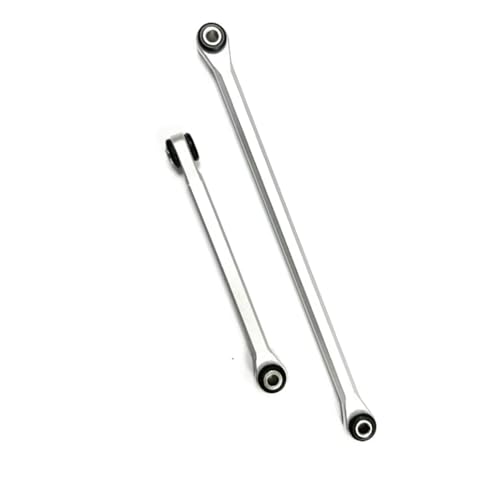 for Axial UTB18 1/18 rc Car Part Aluminum Alloy Steering Link Rod Linkage Tie Spare Parts RC Links Linkage(Silver) - color: Silver