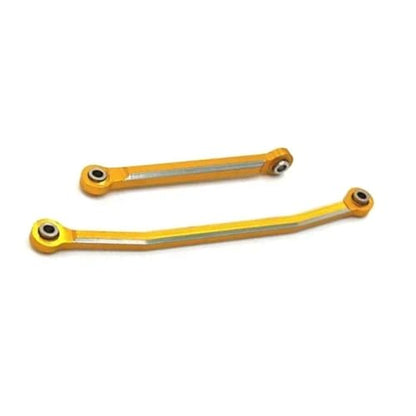 for FMS for FCX24 1/24 Rc Model Crawler Car Truck for Buggy Metal Steering Rods Linkage Tie Link Upgrade Parts Kit RC Links Linkage(Yellow) - color: Yellow