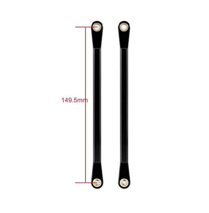 RC Tie Link Rods Compatible with Hammer for Rey U4 Rock 1/10 RC Car for Buggy Truck Upgrade Parts Aluminum Alloy Upper/Rear/Steering Linkage Link Rod(Rear) - size: Rear