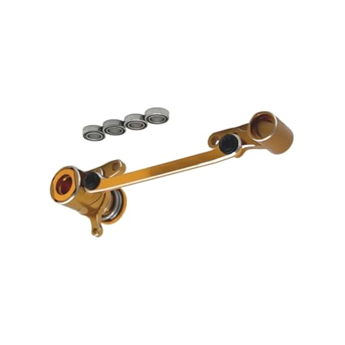 for Wltoys for 144001 144010 124007 124008 124016 124017 124018 124019 Metal Steering Assembly RC Car Upgrade Parts Accessories RC Car Repair Kit(Yellow) - color: Yellow