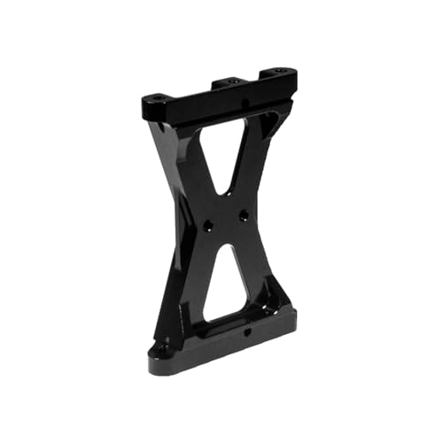 RC Chassis Brace Crossmember Aluminum Alloy Rear Beam Mounts Upgrade Part for 1/10 TRX4 RC Crawler Car Upgrade Replacement Parts (Black) - color: Black