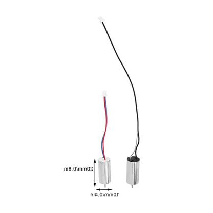 4Pcs Dc 3.7V 44000Rpm Brush, -2400 Motor Motor 10X20Mm Micro Motor Wire for Robot Drone