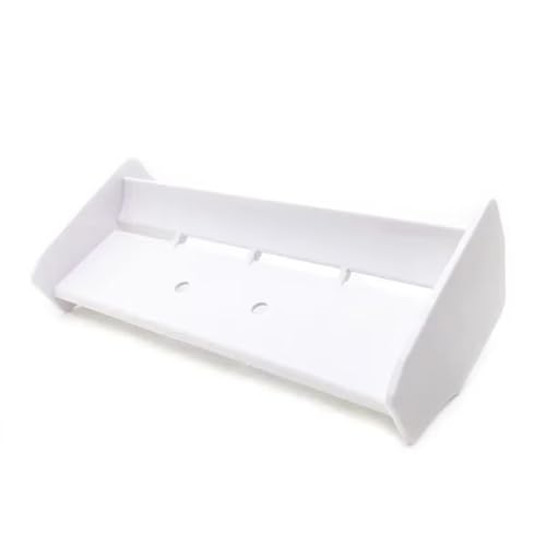RC Car Accessories Compatible with HSP 94106 94107 94166 1/10 RC for Racing Car Off-Road for Buggy Truck Car Plastic Rear Spoiler Tail Wing(White) - color: White