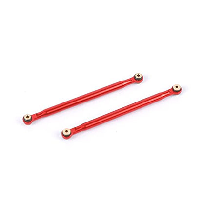 Aluminum Alloy Rod Link Suspension Linkage Kit for 1/24 RC Crawler Car SCX24 Deadbolt AXI90081 AXI00004 Upgrades (Red)