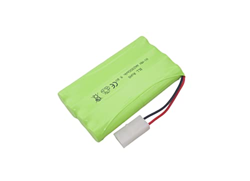 sea jump 9.6V 2800mah AA Rechargeable Battery with Tamiya Plug and USB Charging Cable Suitable for RC Toy Cars, Trucks, Tanks, Engineering Vehicles, Remote Control Ships, Charging Batteries