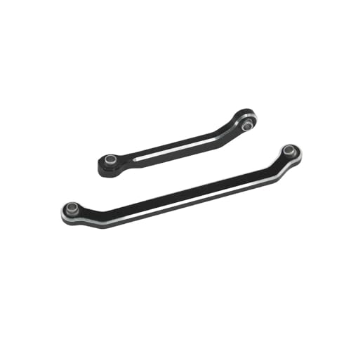 Hobby Details Aluminum Rear Axle Gear Box Skid Link Wheel Upgrade Set for 1/30 Axial SCX30 Jeep Wrangler RC Cars, Black and Gold (Steering Link) - color: Steering Link