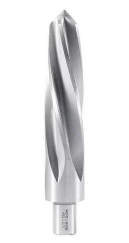 Accusize Industrial Tools Chucking Reamer, 1-1/4 in, 0521-0114 | 1-1/4" HSS Aligning Reamer with 3/4" Weldon Shank - size: 1-1/4 in.