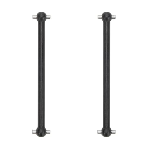 RC car Components Compatible with Losi for LMT LOS242049 LOS04027 LOS04021 LOS04024 1/8 RC Car Parts Steel Rear Dogbones Drive Shaft 5x87mm(Black) - color: Black