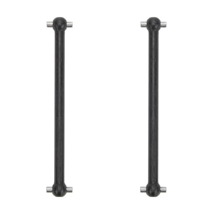 RC car Components Compatible with Losi for LMT LOS242049 LOS04027 LOS04021 LOS04024 1/8 RC Car Parts Steel Rear Dogbones Drive Shaft 5x87mm(Black) - color: Black
