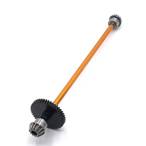 for Wltoys for 144001 144002 144010 1/14 Center Drive Shaft Assembly Steel Reduction Gear 27T Motor Gear RC Car Upgrade Parts RC Car Repair Kit(Yellow) - color: Yellow