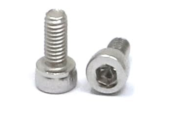 iexcell 100 Pcs M2.5 x 6mm Thread Pitch 0.45 mm Stainless Steel 304 Hex Socket Head Cap Screws Bolts Kit - size: M2.5 x 6mm