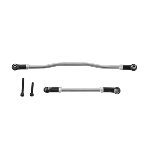 Aluminum Steering Links Kit for Axial Capra 1.9 UTB - 2Pcs Adjustable Servo Link End Rods, Metal Steering Linkage Upgrade for 1/10 RC Crawler Unlimited Trail Buggy (RTR Compatible)
