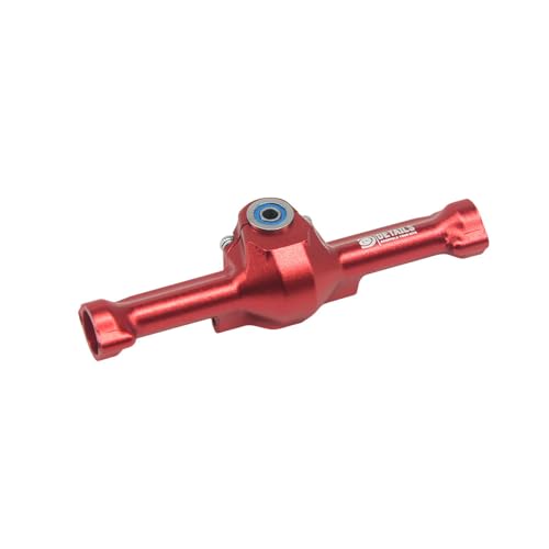 Hobby Details Aluminum Rear Axle Gear Box Skid Link Wheel Upgrade Set for 1/30 Axial SCX30 Jeep Wrangler RC Cars, Red (Rear Axle) - color: Rear Axle
