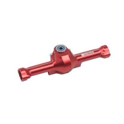 Hobby Details Aluminum Rear Axle Gear Box Skid Link Wheel Upgrade Set for 1/30 Axial SCX30 Jeep Wrangler RC Cars, Red (Rear Axle) - color: Rear Axle