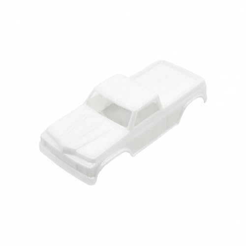 Menolana Scale Vehicle Cover RC Pickup Body Shell Truck Shell Model Body Shell Outer Shell with Ready Mounting Points Suitable for RC Hobby Builders Track Use Trail Runs Display Setups, White - color: White