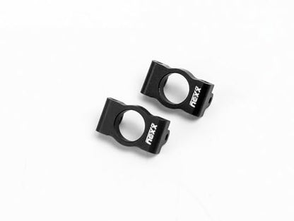 Nexx Racing Aluminum Caster Blocks - Remote Control Car, RC Car Upgrade Parts for Losi RC Car Micro-B 2WD Brushed Mini RC Buggy 1/24 Scale (Black | NX-462-B) - color: Black | Nx-462-b