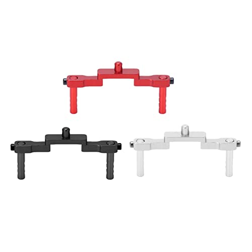 RC Body Post Mounts, CNC Machined Aluminum Alloy RC Front Mount Shell Column Compatible with SCX24 1/24 RC Cars(Silver)