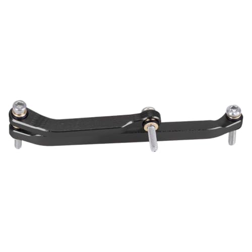 RC Steering Link Aluminum Alloy Steering Rod Linkage Remote Control Truck Replacement CNC Machined Part Suitable for SCX30 Model, Black - color: Black