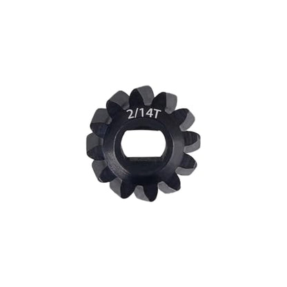 DJX 2/14T Axle Worm Gear Upgrades Part for 1/30 Axial SCX30 Jeep Wrangler JLU Bronco (14T) - size: 2/14T