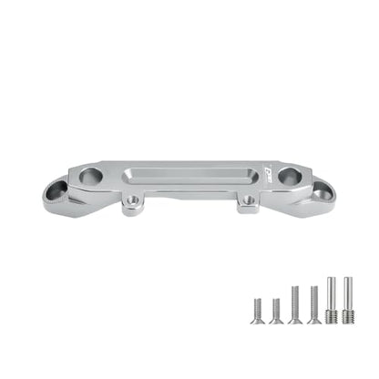 GPM Front Upper Shock Tower Brace 6061-T6 Alloy for Axial SCX10 III Jeep JLU CJ-7 Ford Bronco Chevy K10 Rock Crawler (Silver) - color: Silver