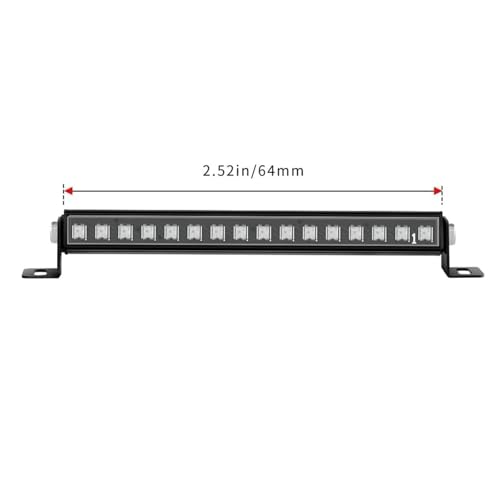 RC Front Rear Lamp Group Compatible with TRX4M 1/18 RC Crawler Car 8 Modes Roof Light Bar 16 Lamp Beads RC Model Drift Car Accessory Lighting System Upgrade Parts