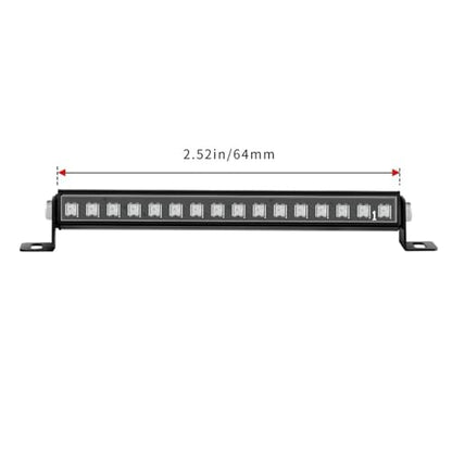 RC Front Rear Lamp Group Compatible with TRX4M 1/18 RC Crawler Car 8 Modes Roof Light Bar 16 Lamp Beads RC Model Drift Car Accessory Lighting System Upgrade Parts