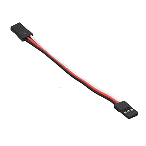10PCS 3 Pin Servo Extension Cable Futaba JR RC Car Helicopter Aircraft Brass Core Connector Wire (100mm Female to Female) - size: 100mm female to female