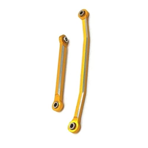 Compatible with FMS for FCX24 1/24 Rc Model Crawler Car Truck for Buggy Upgrade Parts Metal Steering Rods Steering Linkage Tie Link Kit Linkage - color: Yellow