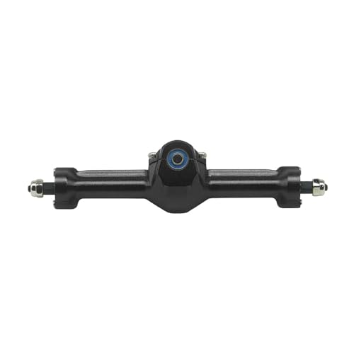 Aluminum Front/Rear Axle with Brass Kunckles/Steering Link/Gear/Bearing/CVD Whole Set for SCX30 Cars Upgrade Parts BK: Black R: Red (Black) - color: Black