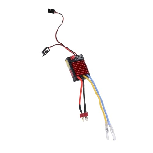 60A RC ESC, Powerful Performance with 320A Current for 1/10 1/16 Scale RC Cars, Compatible with 380 390 540 550 Brushed Motors