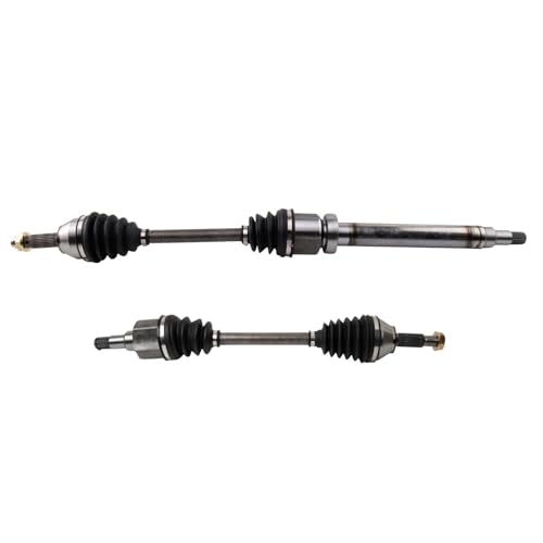TRQ Front Driver and Passenger Side CV Axle Assembly Set 2 Piece Compatible with 2000-2003 Ford Focus 2.0L SOHC 5 Speed Manual 2004 Focus LX 2.0L 5 Speed Manual - style: CSA32743
