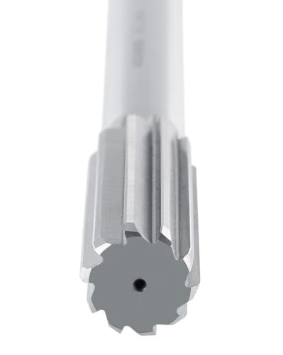 Accusize Industrial Tools Chucking Reamer, 20.0 mm, 0400-5200 | 20.0mm ANSI HSS M2 Straight Shank Straight Flute Chucking Reamers, Right Hand, 16mm Shank, 8 Flute, 9-1/2" OAL - size: 20.0 mm