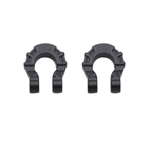 Compatible with Traxxas for Axial Scx10 for Yikong Metal Front Rear Bumper Trailer Hooks Hitch Rescue Tow Shackles 1/10 Rc Crawler Car RC Car Accessories(Black) - color: Black