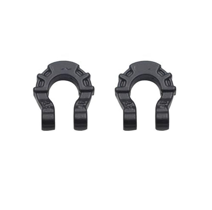 Compatible with Traxxas for Axial Scx10 for Yikong Metal Front Rear Bumper Trailer Hooks Hitch Rescue Tow Shackles 1/10 Rc Crawler Car RC Car Accessories(Black) - color: Black