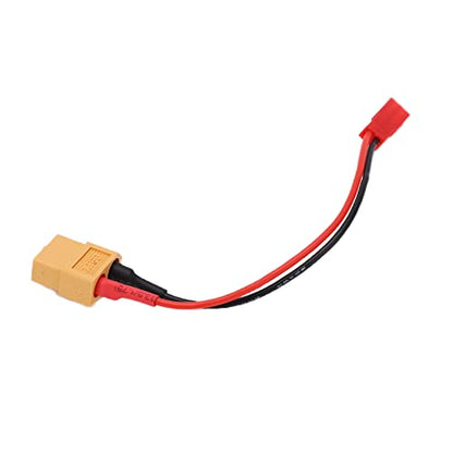 XT60 Female Plug to JST Female Cable, 13.7cm Soft Silicone Wire with High Flexibility, for RC Car Airplane Ship