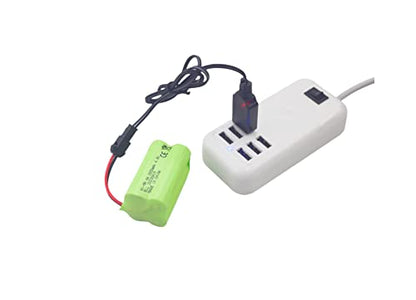 AA 4.8V 2800mah SM-2P Plug Rechargeable Battery with USB Charging Cable for Electric Toys Robot RC Boat 1/28 Stunt RC car C128 1/28 NB2801 NB2802 NB2803 Double-Sided Tumbling Spin Stunt Car