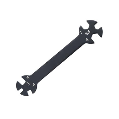Hemobllo 6-in-1 RC Wrench Tool for Turnbuckles Adjustable Rod Wrench for RC Car Black Multifunctional Repair Tool Ergonomic Grip